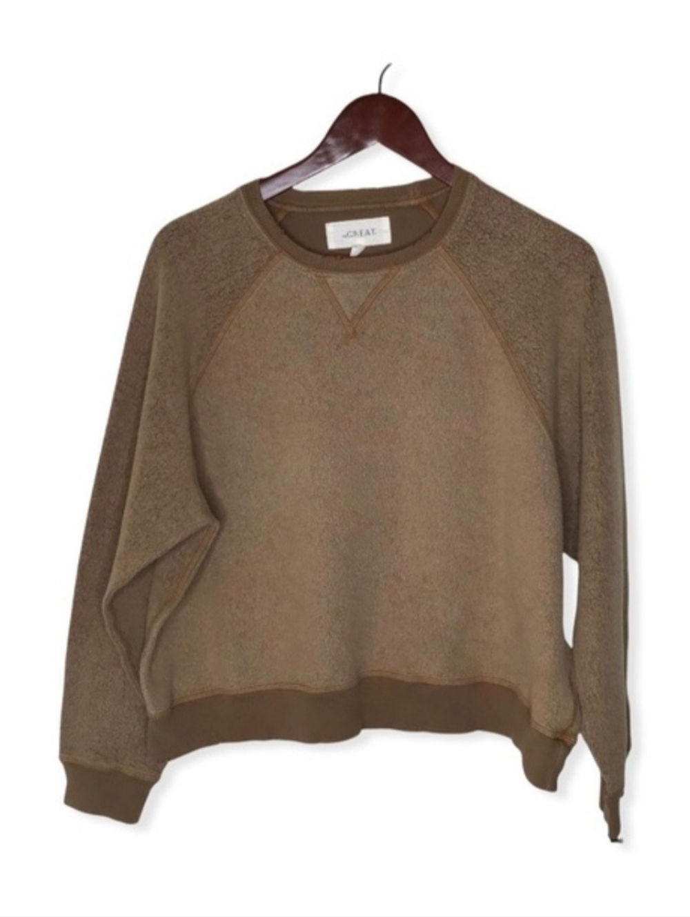 The GREAT Distressed Crewneck Sweatshirt.